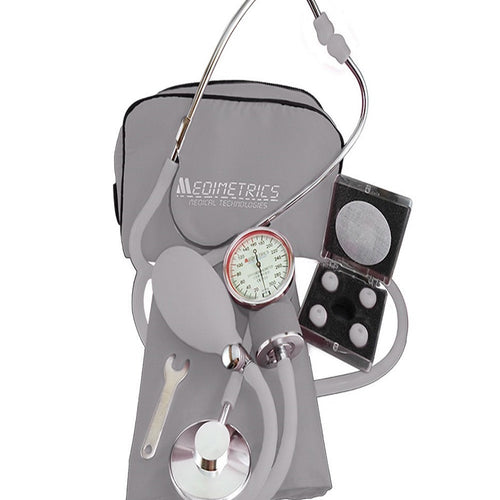 KIT DE BAUMA ANEROIDE CON ESTETO SIMPLE (GRIS)