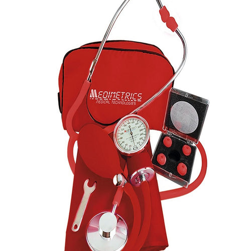KIT DE BAUMA ANEROIDE CON ESTETO SIMPLE (ROJO)
